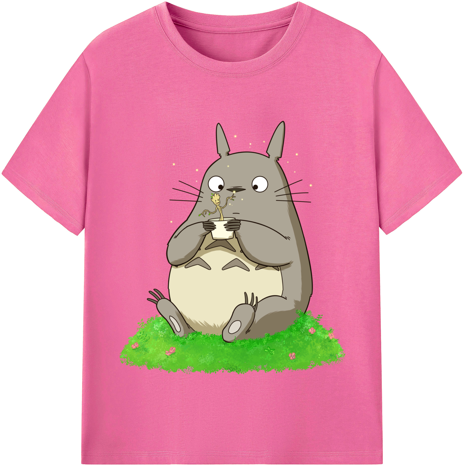 （画像用） となりのトトロ 草壁メイ 草壁サツキ My Neighbor Totoro Satsuki Kusakabe Mei Kusakabe レディースカジュアルプリントTシャツ（綿100％）